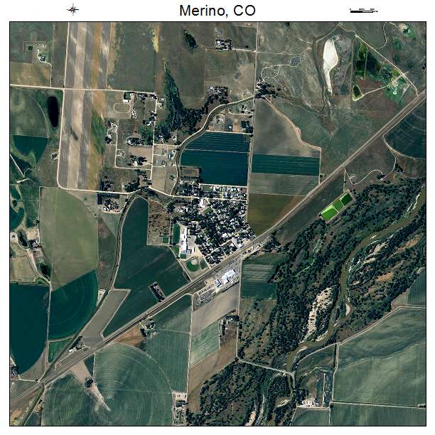 Merino, CO air photo map