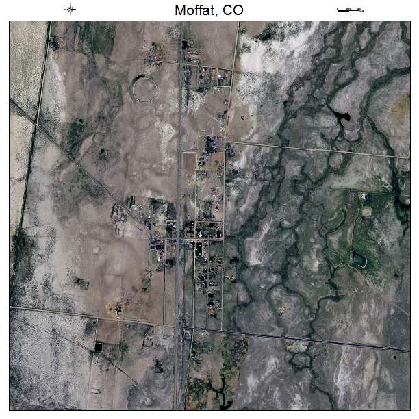 Moffat, CO air photo map