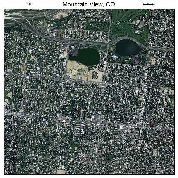Mountain View, CO air photo map
