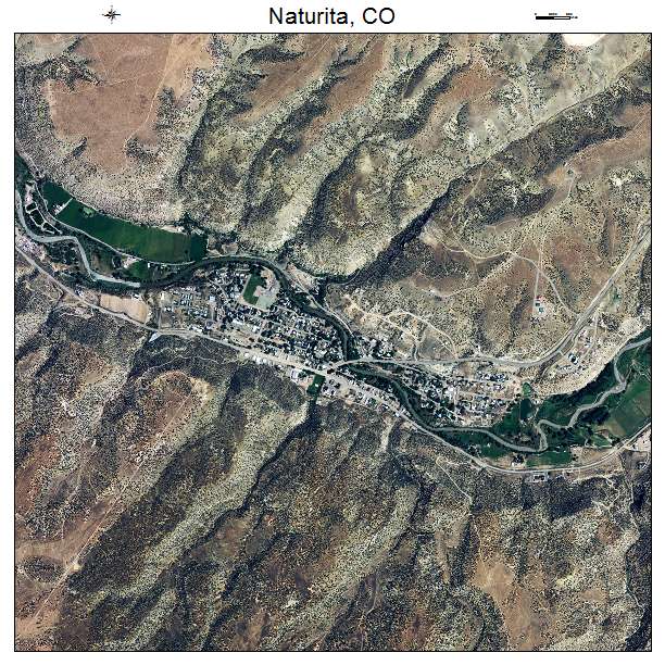 Naturita, CO air photo map