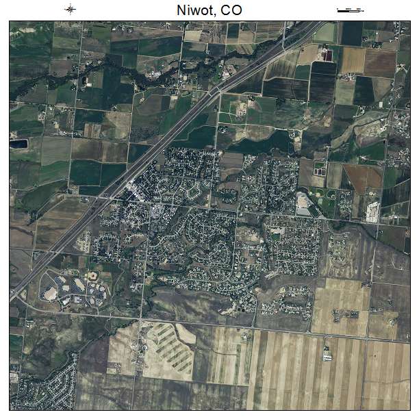 Niwot, CO air photo map