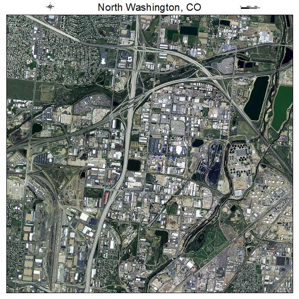 North Washington, CO air photo map