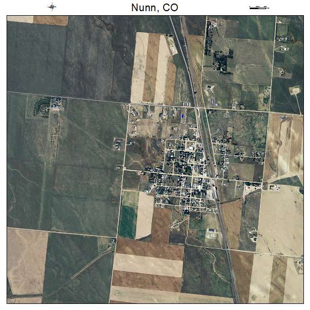 Nunn, CO air photo map