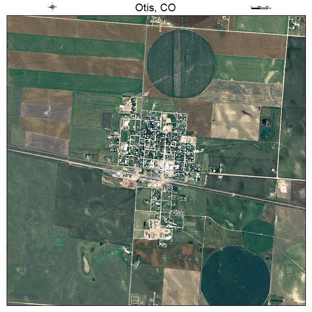 Otis, CO air photo map
