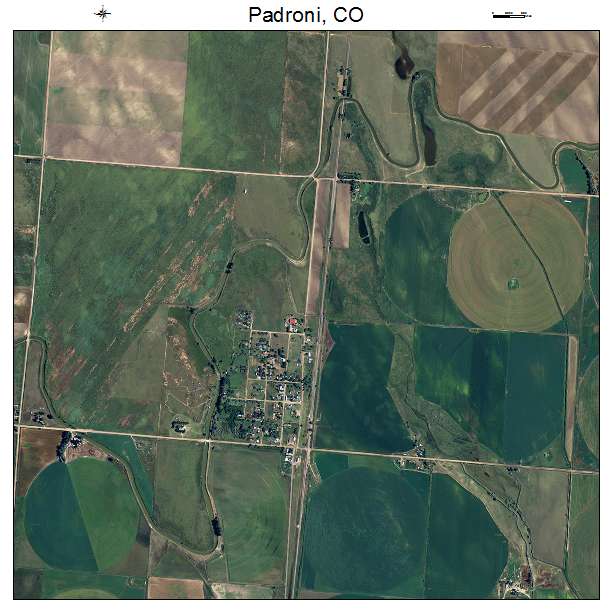 Padroni, CO air photo map