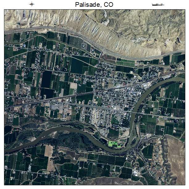 Palisade, CO air photo map