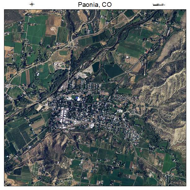 Paonia, CO air photo map