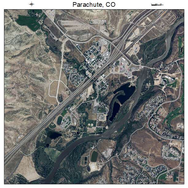 Parachute, CO air photo map