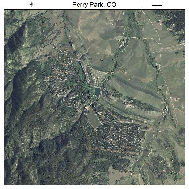 Perry Park, CO air photo map