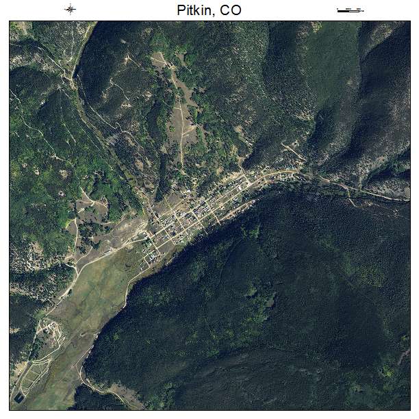 Pitkin, CO air photo map