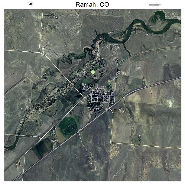 Ramah, CO air photo map
