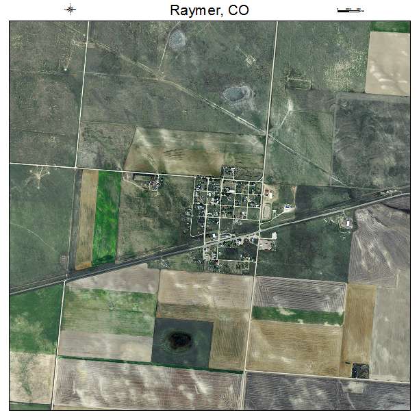Raymer, CO air photo map