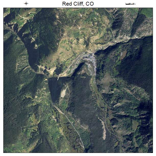 Red Cliff, CO air photo map