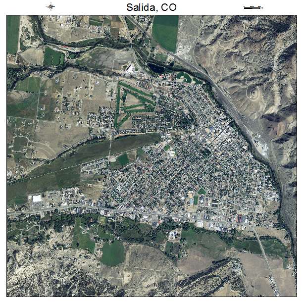 Salida, CO air photo map