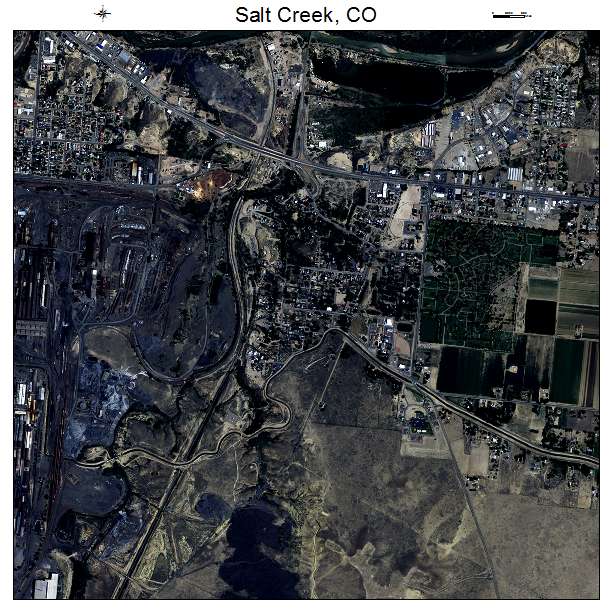 Salt Creek, CO air photo map