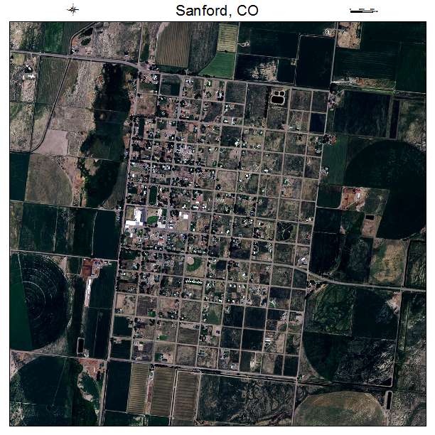 Sanford, CO air photo map