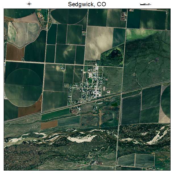 Sedgwick, CO air photo map