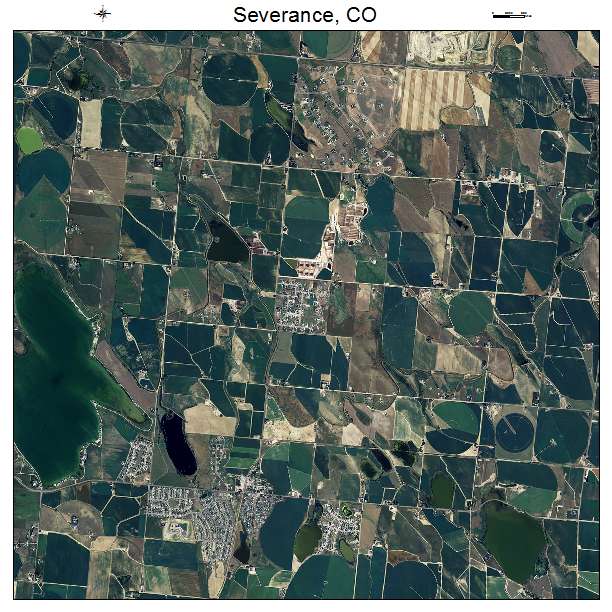 Severance, CO air photo map