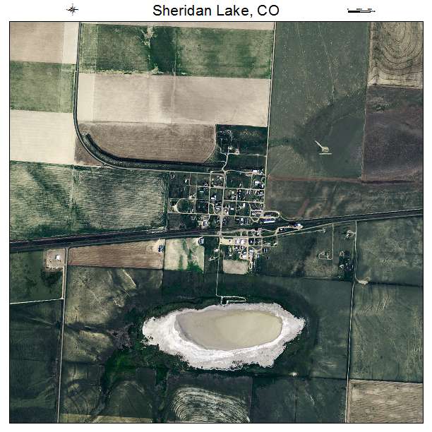 Sheridan Lake, CO air photo map