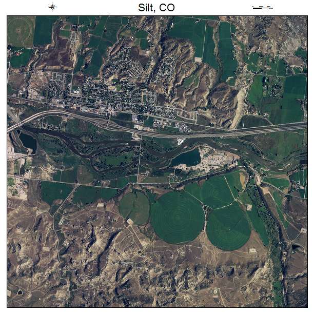 Silt, CO air photo map