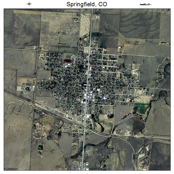 Springfield, CO air photo map