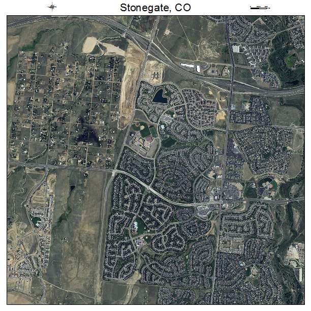 Stonegate, CO air photo map