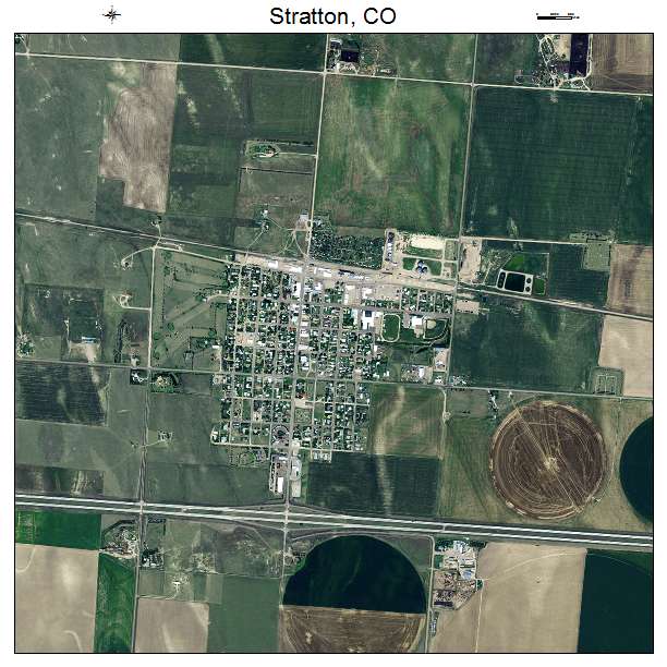 Stratton, CO air photo map