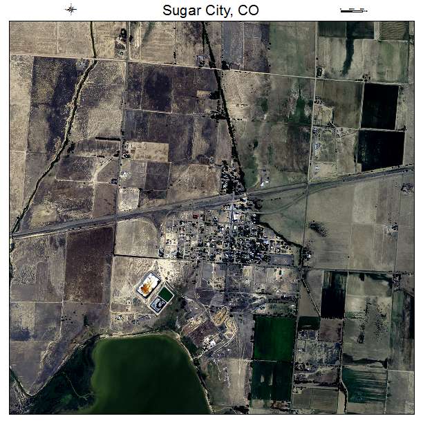 Sugar City, CO air photo map