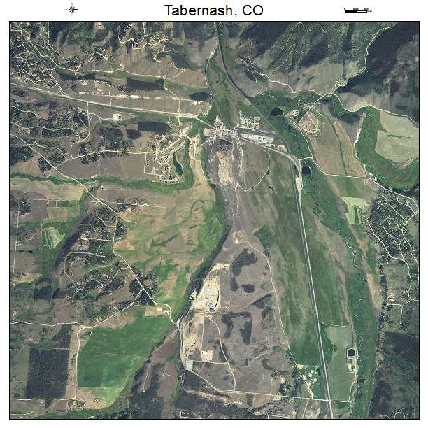 Tabernash, CO air photo map