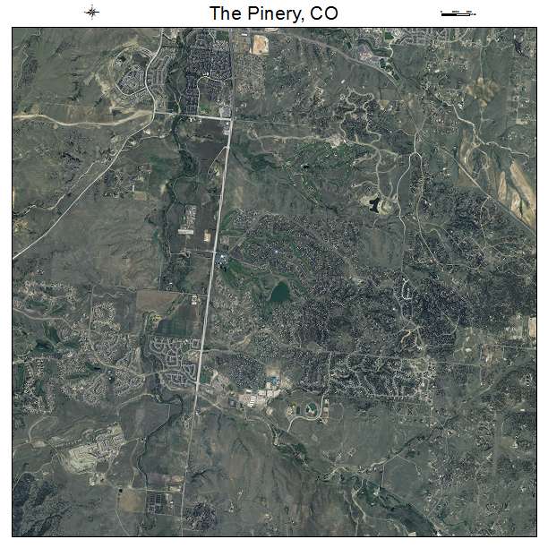 The Pinery, CO air photo map