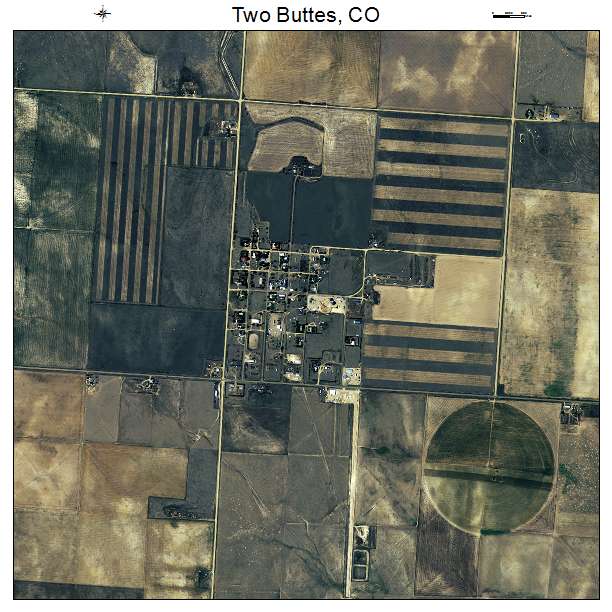 Two Buttes, CO air photo map