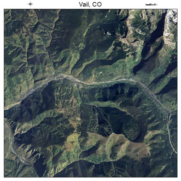 Vail, CO air photo map