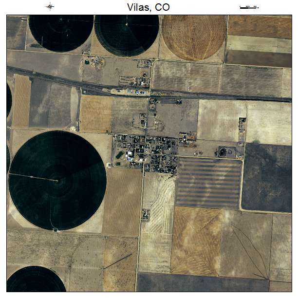 Vilas, CO air photo map