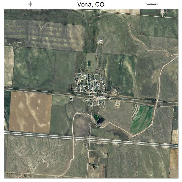 Vona, CO air photo map