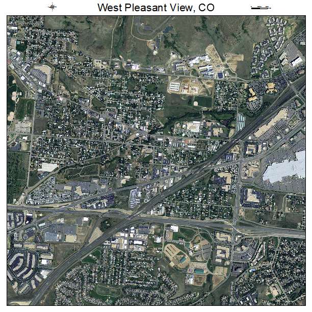 West Pleasant View, CO air photo map