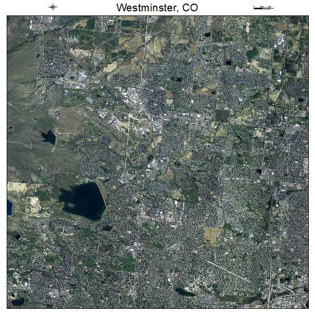 Westminster, CO air photo map