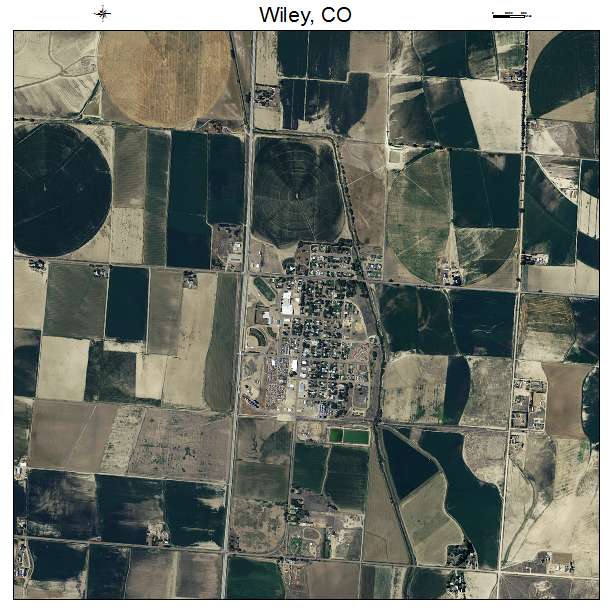 Wiley, CO air photo map