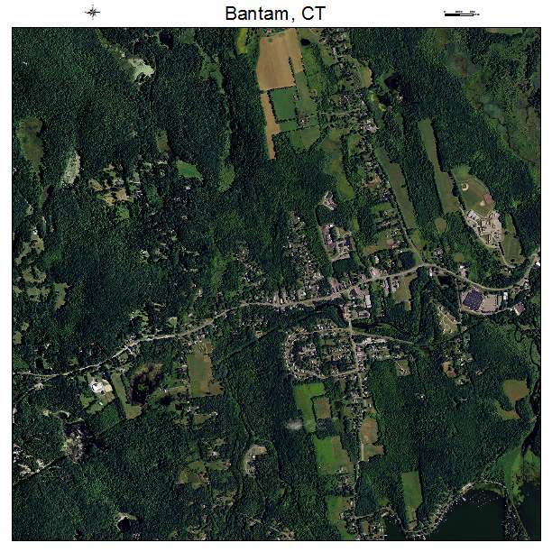 Bantam, CT air photo map