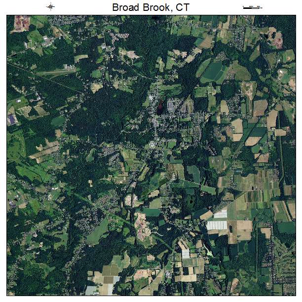 Broad Brook, CT air photo map