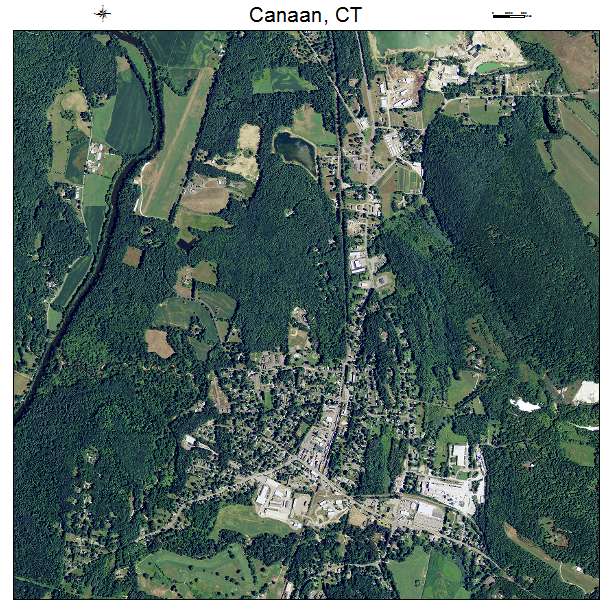 Canaan, CT air photo map