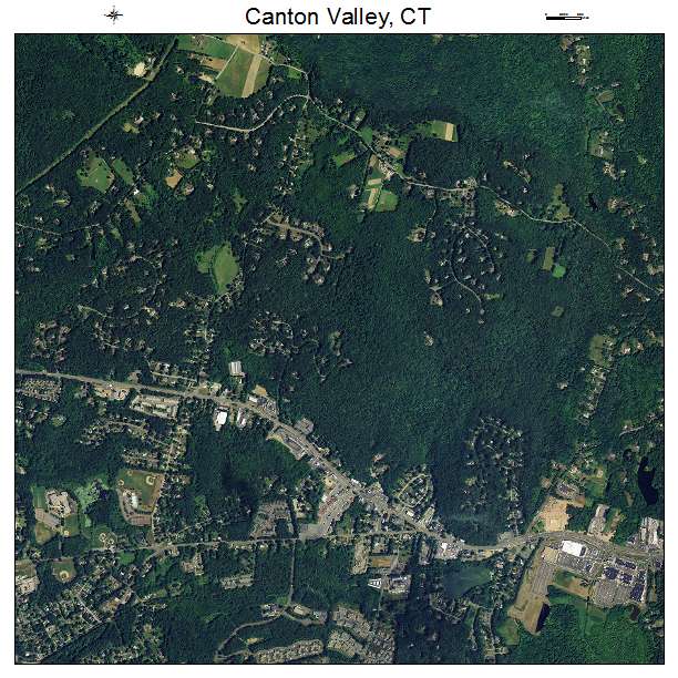 Canton Valley, CT air photo map