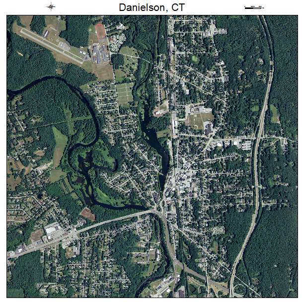 Danielson, CT air photo map