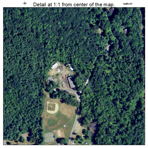 Canaan, Connecticut aerial imagery detail