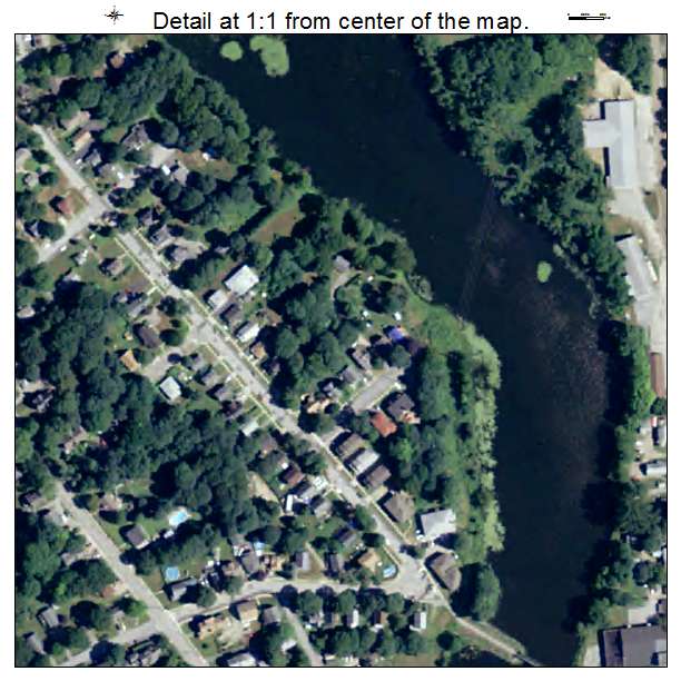 Danielson, Connecticut aerial imagery detail