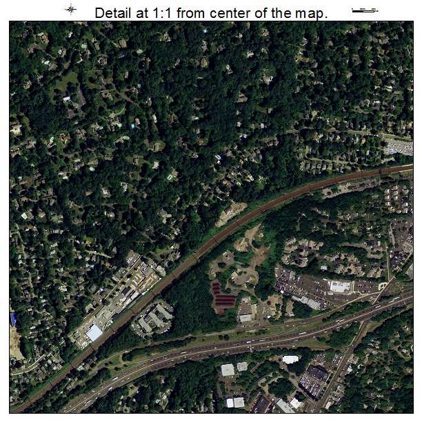 Darien, Connecticut aerial imagery detail