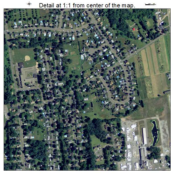 Hazardville, Connecticut aerial imagery detail