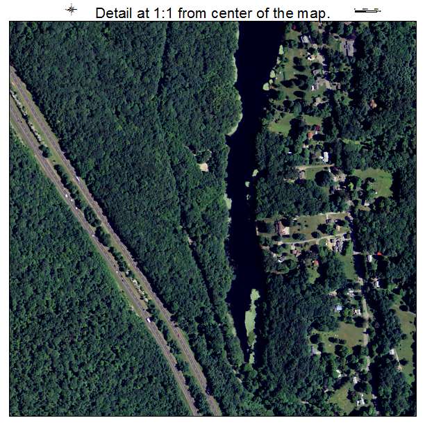 Higganum, Connecticut aerial imagery detail