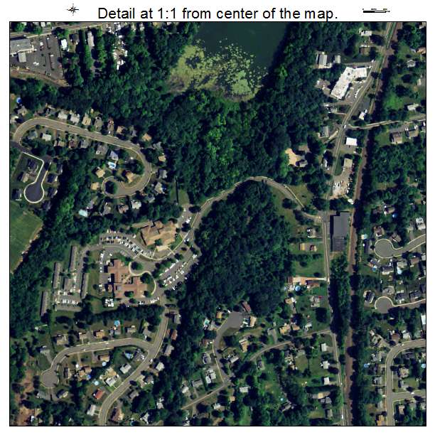 Kensington, Connecticut aerial imagery detail