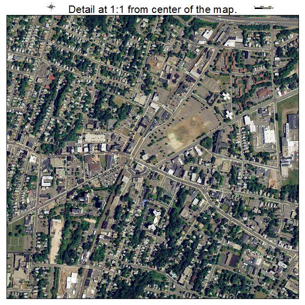 Meriden, Connecticut aerial imagery detail