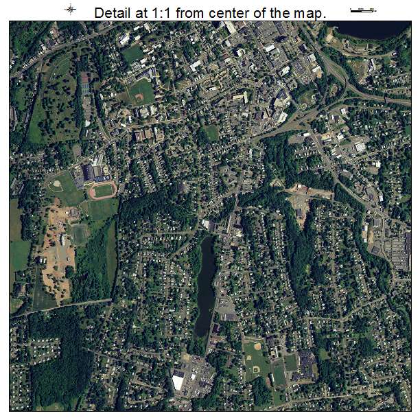 Middletown, Connecticut aerial imagery detail